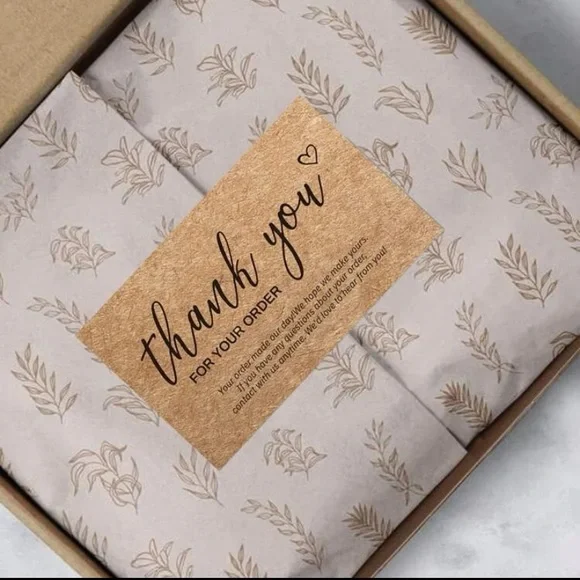 NWT 2x3.5” Thank You For Your Order Rustic Cards - Picture 4 of 4